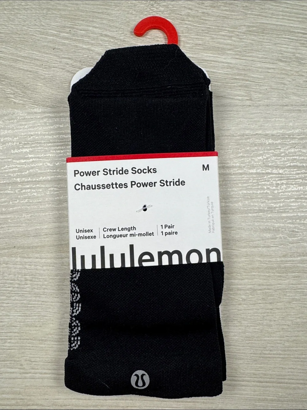 lululemon athletica Power Stride Crew Socks - Black